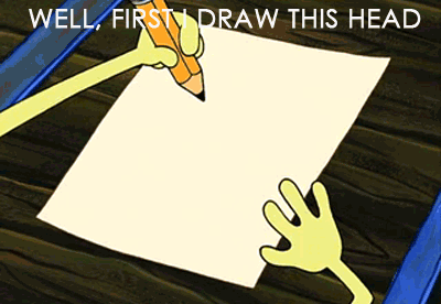 A dude drawing